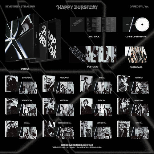 SEVENTEEN – 5th Album “HAPPY BURSTDAY” (DAREDEVIL Ver.)