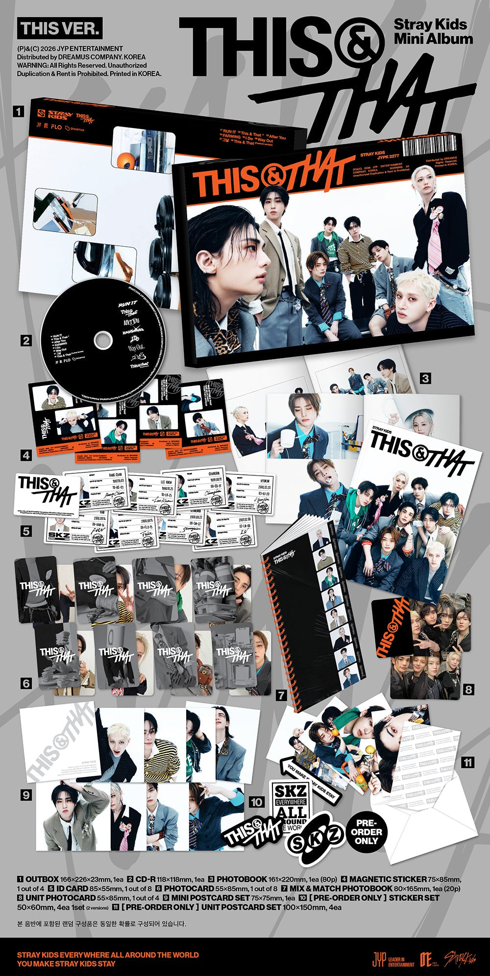 Stray Kids – 10th Mini Album “THIS & THAT” (THIS Ver. / THAT Ver.